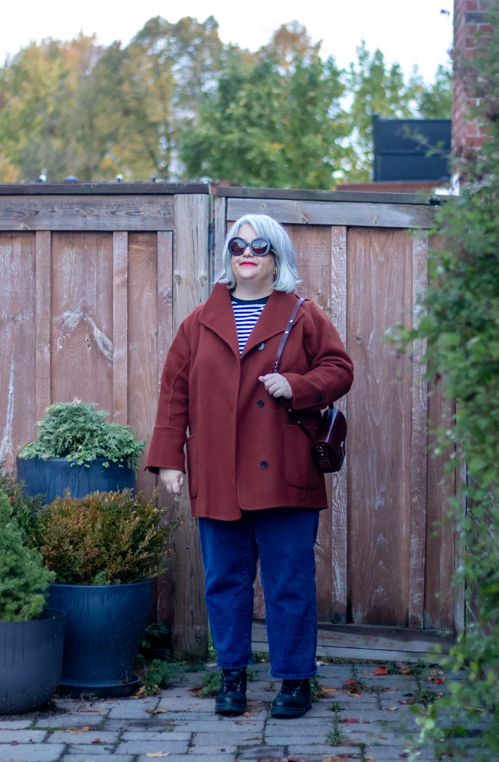 sezane rafael double faced coat