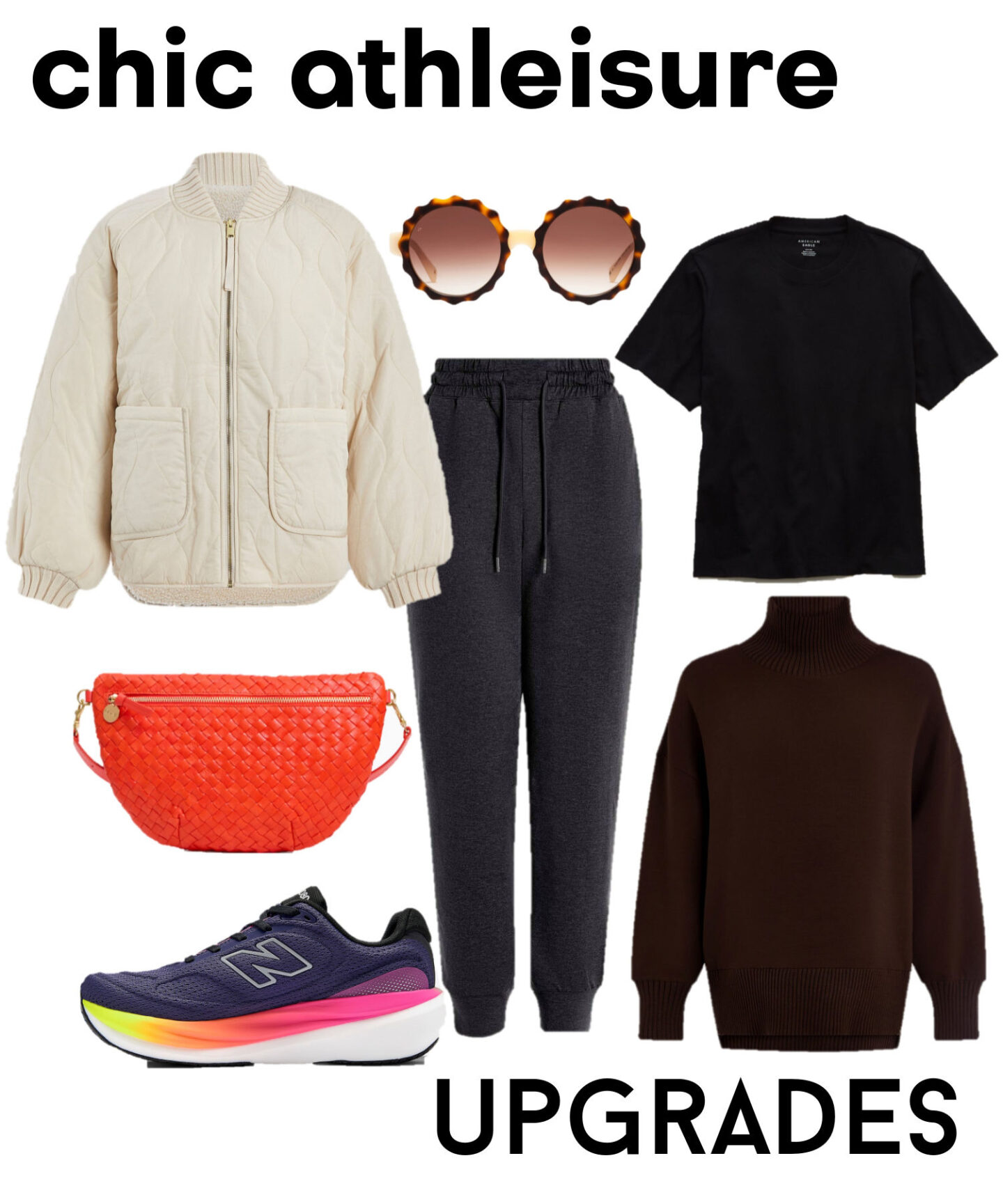 chic athleisure, spring sporty clothing