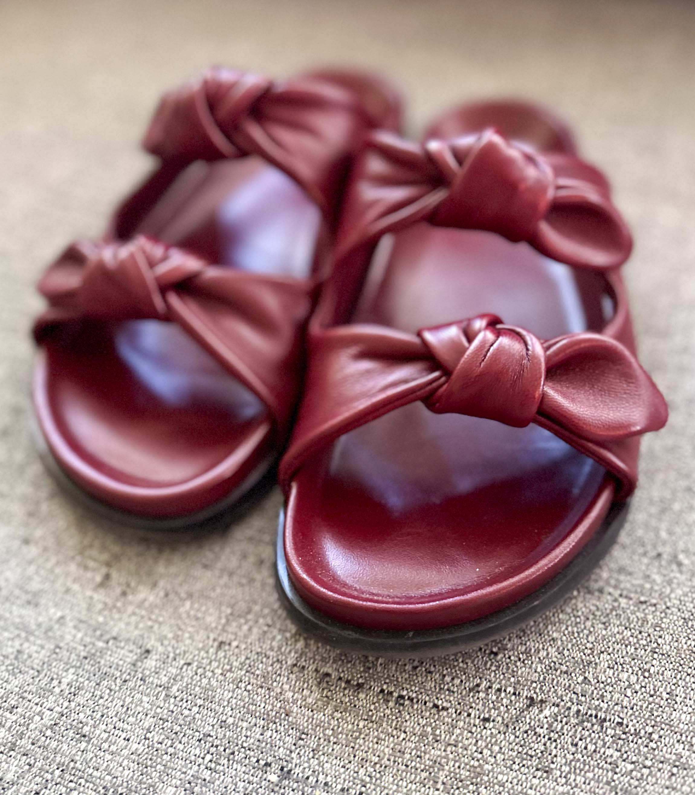sezane bow sandals, cleo sandals sezane