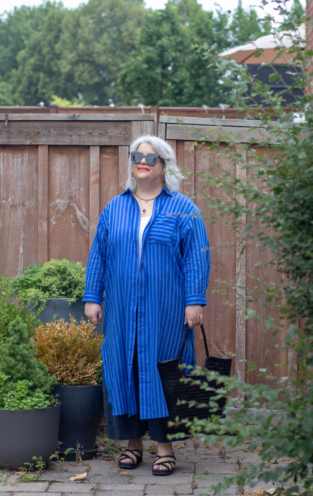 summer duster outfit, summer work outfit