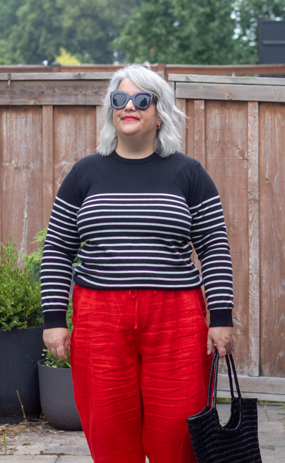 unbound merino stripe crewneck sweater