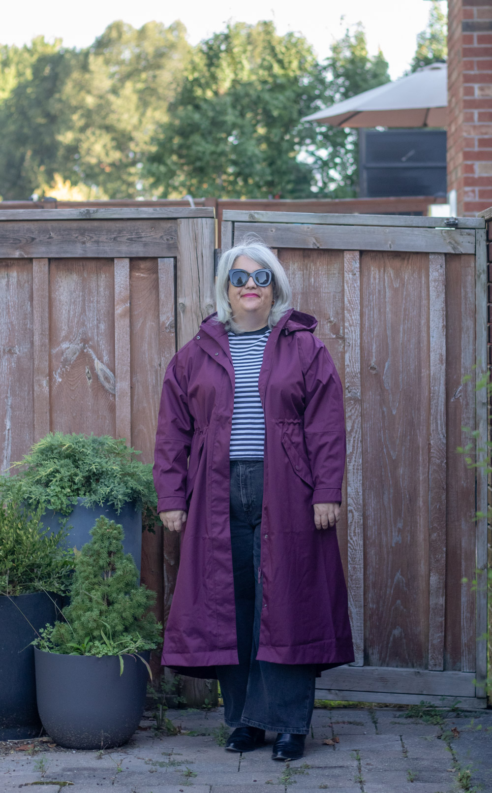Quince Weather proof rain trench coat review