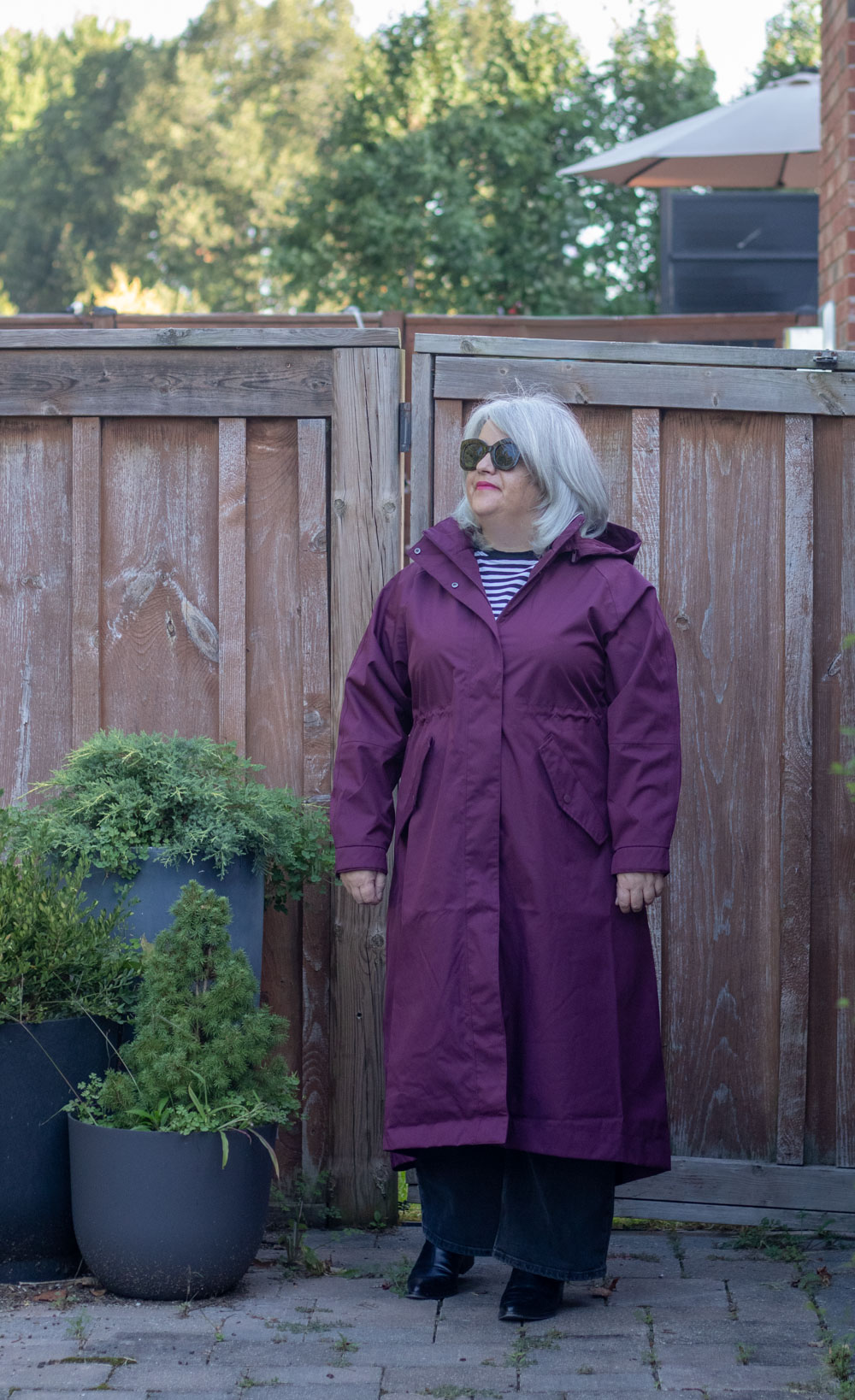 Quince Weather proof rain trench coat review