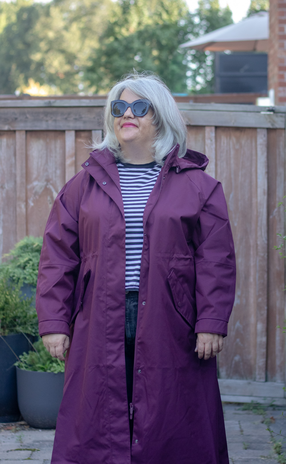 Quince Weather proof rain trench coat review