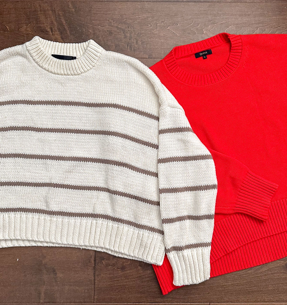 quince sweater compared to jenni kayne